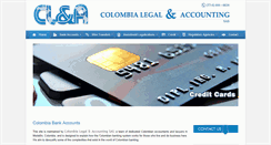 Desktop Screenshot of colombiabankaccount.com
